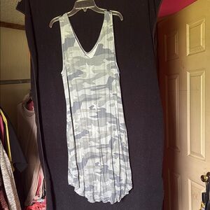 Maurices Gray Camo Maxi Dress